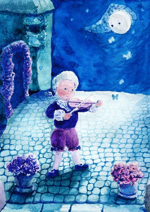 В. Моцарт - Маленькая ночная серенада Аллегретто слушать Классическую музыку на ночь детям
