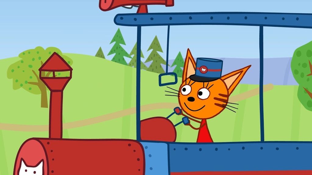 Железная дорога, Слушать из мультфильма Три кота, песню и текстом