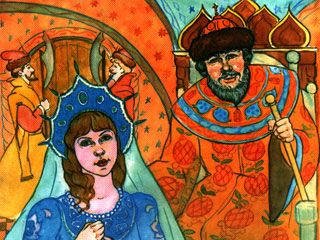 Горько было царю-отцу глядеть на печальную дочь