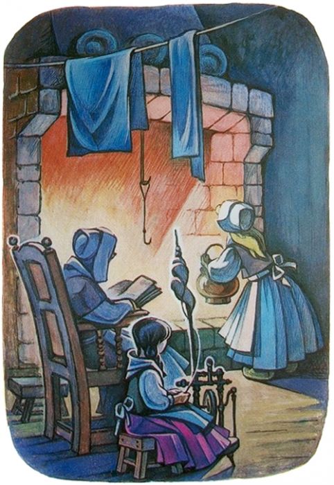 Зимой в доме хозяйничала Белоснежка