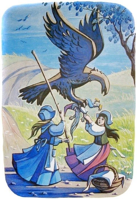 Девочки изо всех сил ухватились за человечка