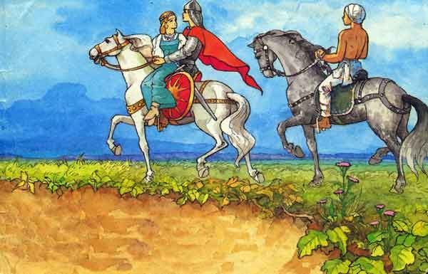 поехали они втроем на родимую сторонку