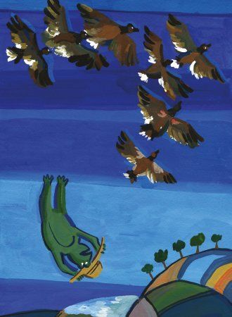 она полетела вверх тормашками на землю