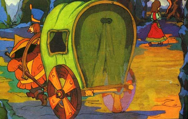 Зашагала она одна со своей Розой