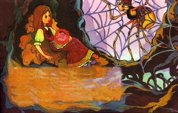 Паук ее крепкой паутиной