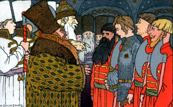 Царь Афрон сильно разгневался на Ивана-царевича 