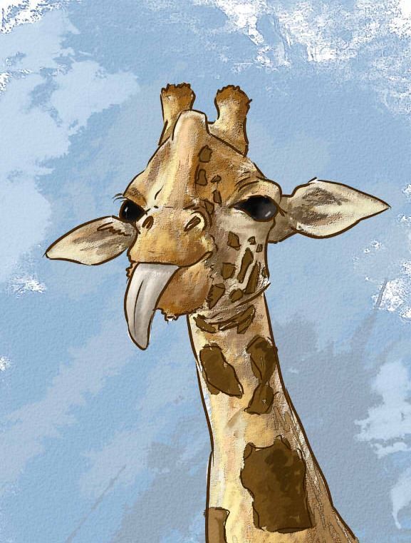 Стих Жираф читать для детей онлайн из коллекции про животных